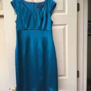 Dark turquoise Connected Apparel sleeveless dress. Size 12